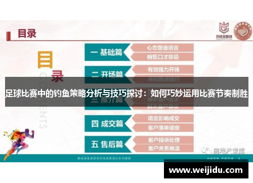 足球比赛中的钓鱼策略分析与技巧探讨：如何巧妙运用比赛节奏制胜